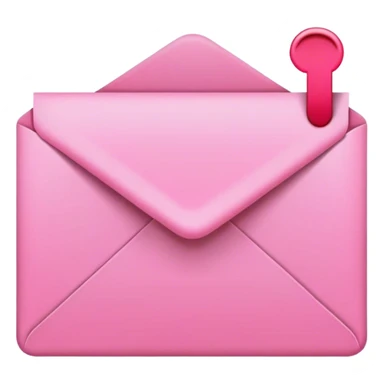 Pink email envelope sticker