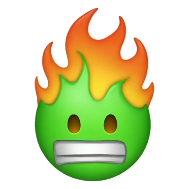 fire green sticker