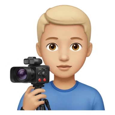 jovem filmando sticker