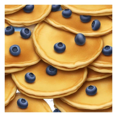 pancakes with blueberries sticker