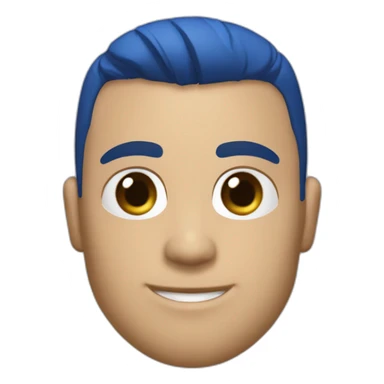 Futbolista español de 16 con camiseta azul marina y una franja azul clara en los hombros. Con el número 8 en la camiseta. que ponga PLAZA sticker