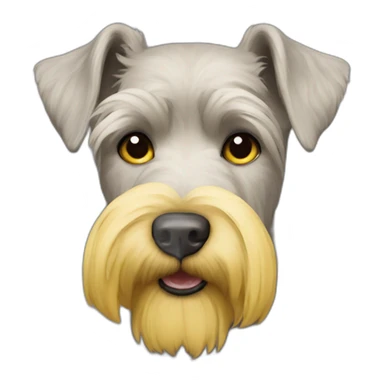 yellow schnauzer breed mixed with yellow brazilian dog sticker