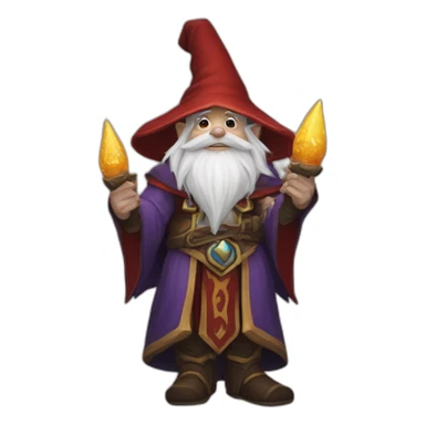 World of warcraft wizard gnome sticker