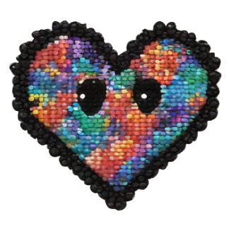 hand heart with kandi bracelets sticker