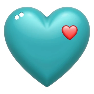 Corazón turquesa sticker