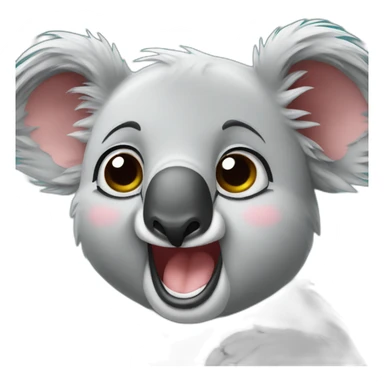 Koala joking sticker