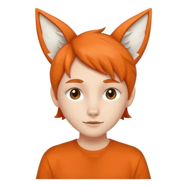 fox-eared person sticker