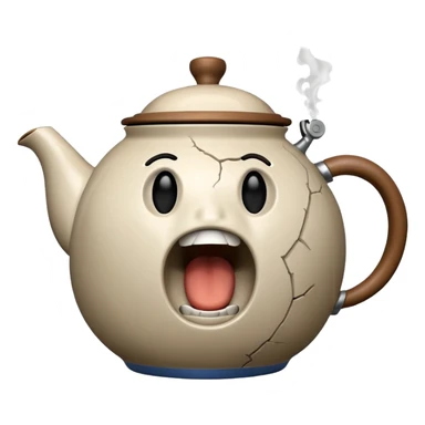Screaming Teapot sticker
