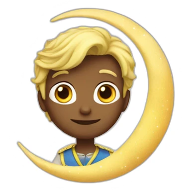 Moon little prince sticker