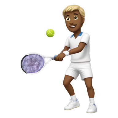 wimbledon dancing tennis player male  sticker