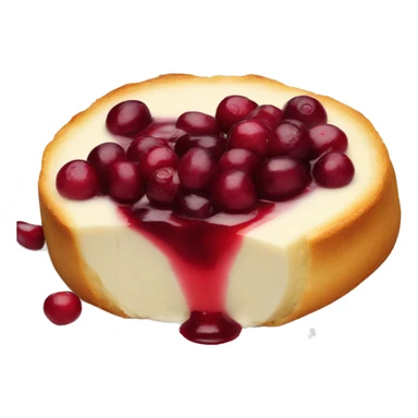 Delicious Cranberry brie bite sticker