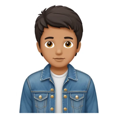 80s boy that wears fancy denim jacket sticker