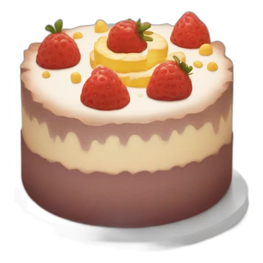 Chat sur un gâteau sticker