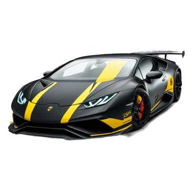 lamborghini huracan super trofeo evo 2 carbon fiber sticker