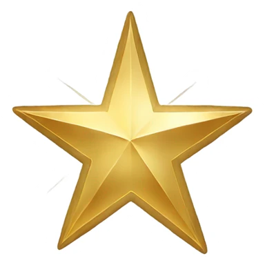 Bethlehem star gold  sticker