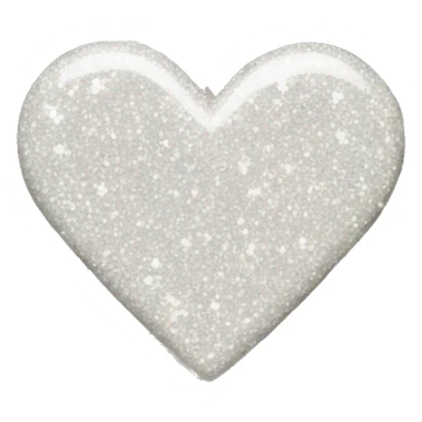 White glitter heart on black bow sticker