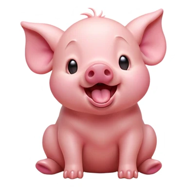 Cinematic Cute Yawning Piglet Portrait Emoji, Head tilted slightly with a dramatic, wide-open yawn, showcasing a soft, delicate rosy-pink hide with tiny droopy ears, round beady eyes barely open in drowsy contentment, Simplified yet irresistibly adorable features, highly detailed, glowing with a soft, cozy glow, high shine, relaxed yet expressive, stylized with a touch of playful whimsy, bright and endearing, soft glowing outline, capturing the essence of a sleepy yet affectionate piglet, so drowsy it feels like it could stretch out of the screen and curl up for a nap! sticker