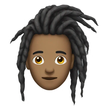 nonchalant dread head sticker