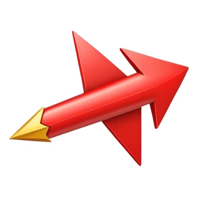 AnA red arrow facing downwards sticker