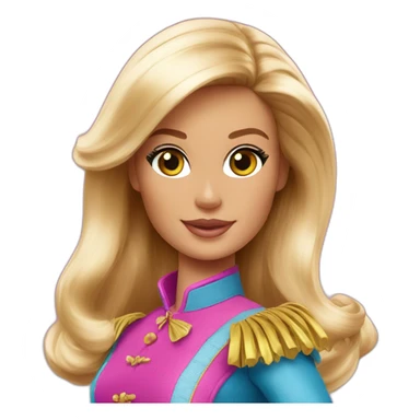Barbie mousquetaires sticker