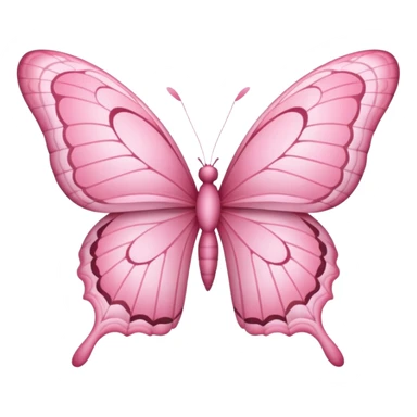 Pink butterfly sticker