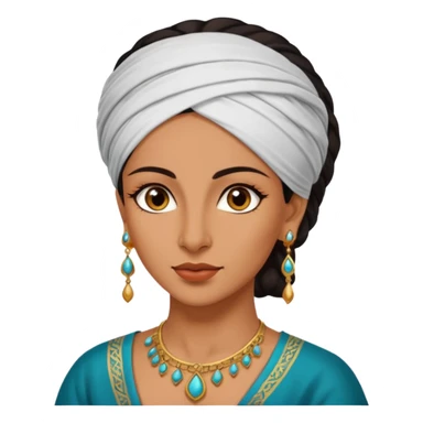 ancient persian woman with earrring sticker