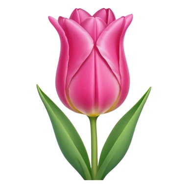 Pink tulip sticker