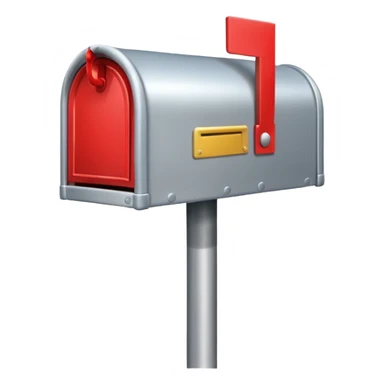 silver mailbox sticker