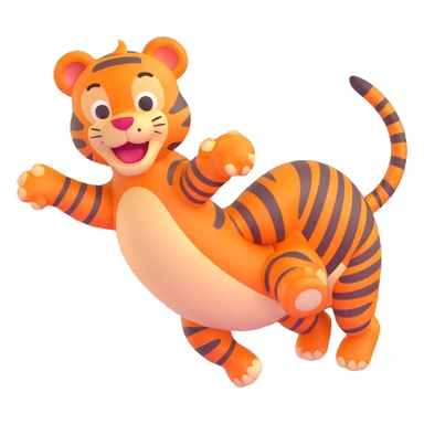 Tigger from Winnie the Pooh, bouncy and cheerful sticker