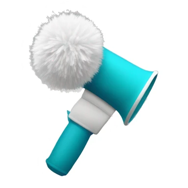 Pompoms and megaphone sticker