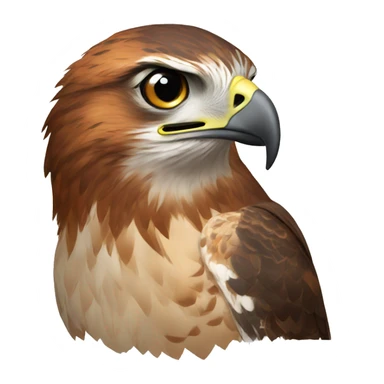Red tailed hawk sticker