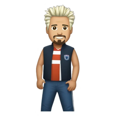 Guy Fieri Tottenham Hotspur fan sticker