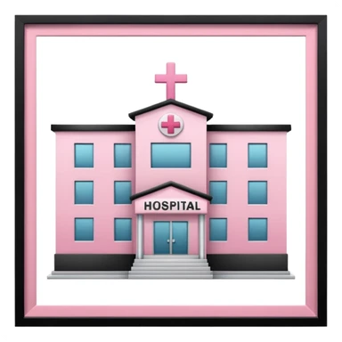 Pink hospital sticker