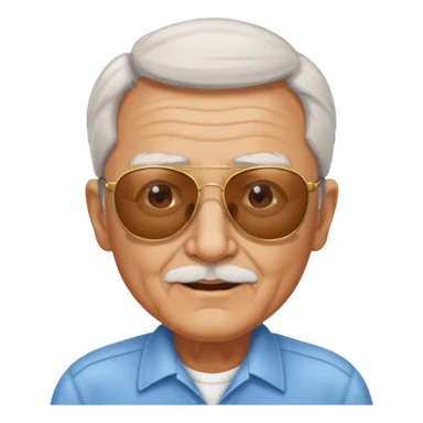 elderly man with sunglasses sticker