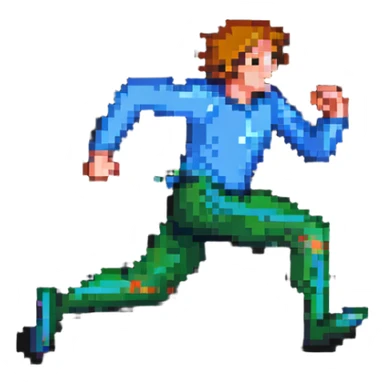 runner sprinting sticker