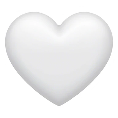 White heart outline sticker