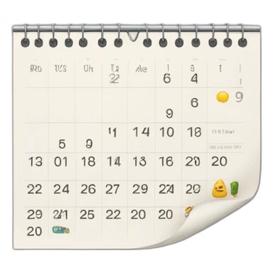 calendar with 100 days sticker