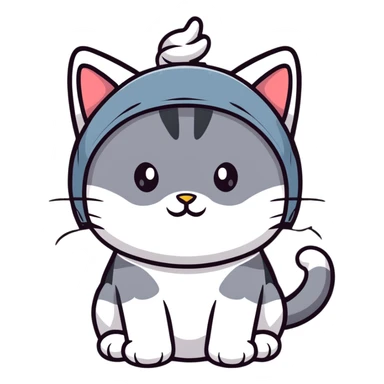 Cat with cats  sticker