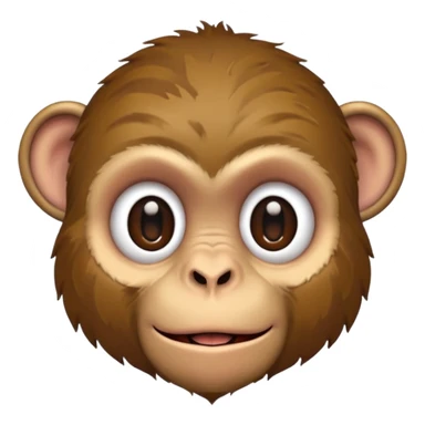 monkey beaten down sticker