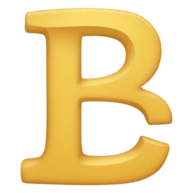 letter "b" sticker