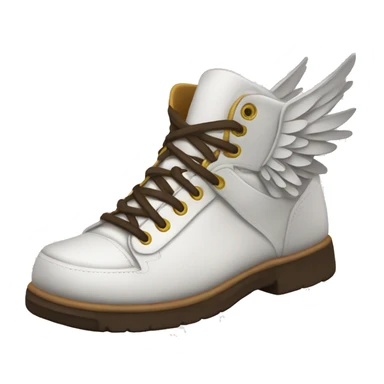 Shoes with wings sticker