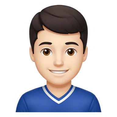 All star Cheerleader white boy boy in with dark hair in cheerleader uniform  sticker