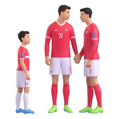 rapaz a conhecer o Cristiano Ronaldo sticker