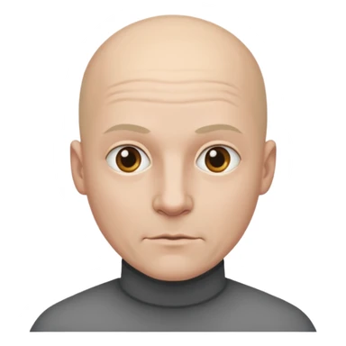 bald powder white skinned man sticker