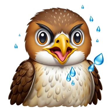 Hawk tuah tongue out with water on it sticker