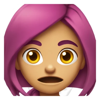 Angry dinosaur girl sticker