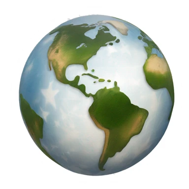 a globe with connection from sakhalin island to usa sticker