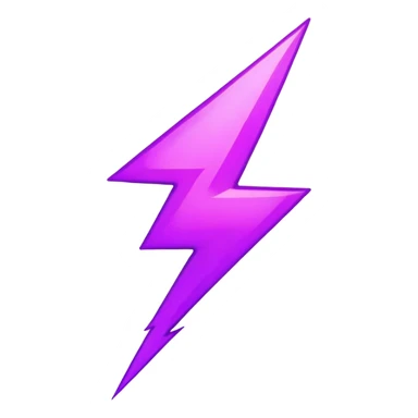 purple lightbolt flash sticker
