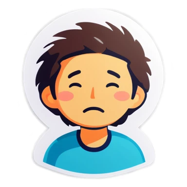 Tired  sticker