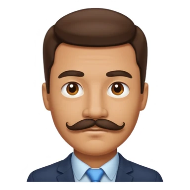 Adolf Hitler moustache carré  sticker